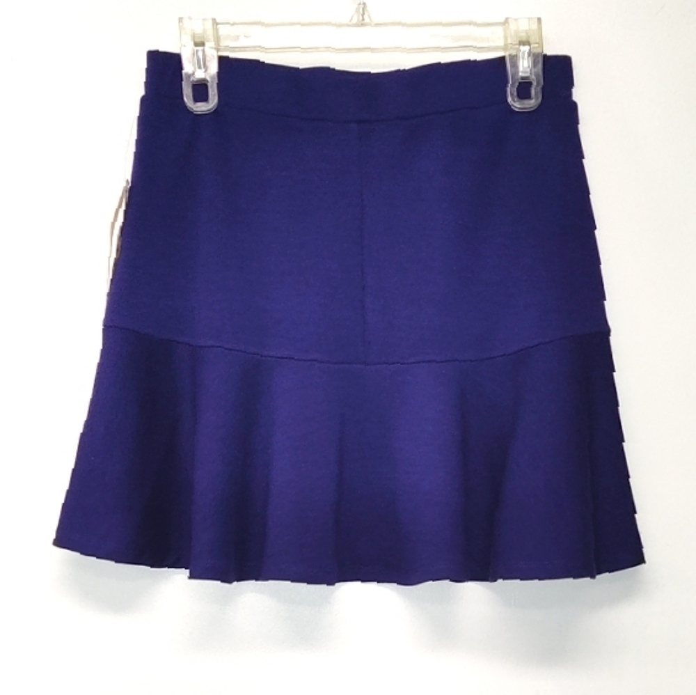 Sequin Heart women's skirt mini navy blue flare Size: S - Picture 2 of 6